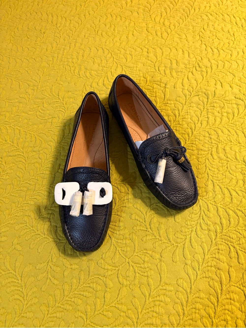 Lauren Ralph Lauren “Cassidy” Navy Loafers Old Money/Vintage Leather Tassels